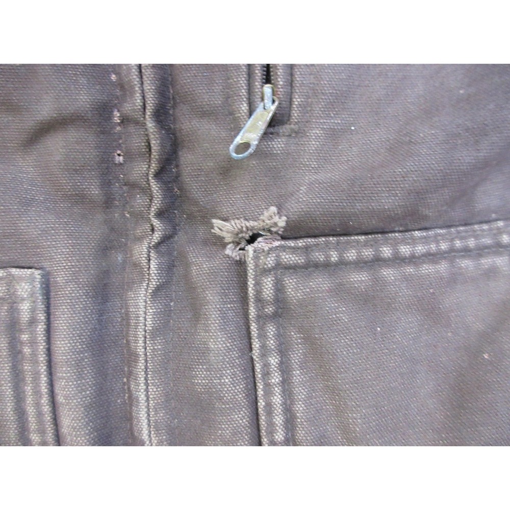 VTG Carhartt Detroit Jacket Mens Large Brown C61 Sherpa Lined Work Chore‎ Coat - Picture 5 of 16